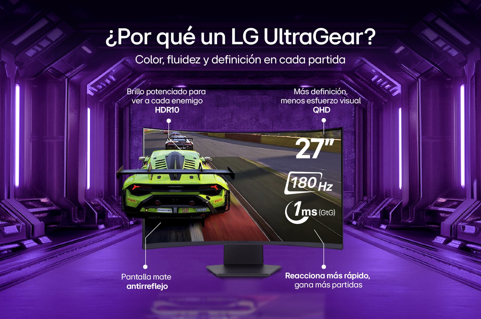 27" Monitor Curvo Gamer UltraGear™
